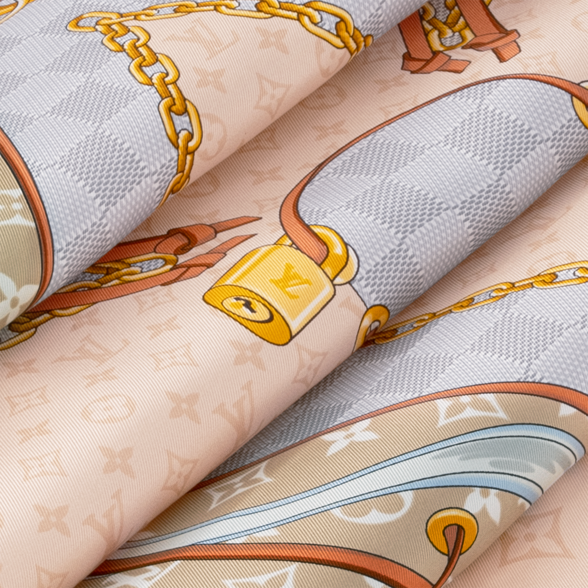 Flower And Straps Square 90 . in Women