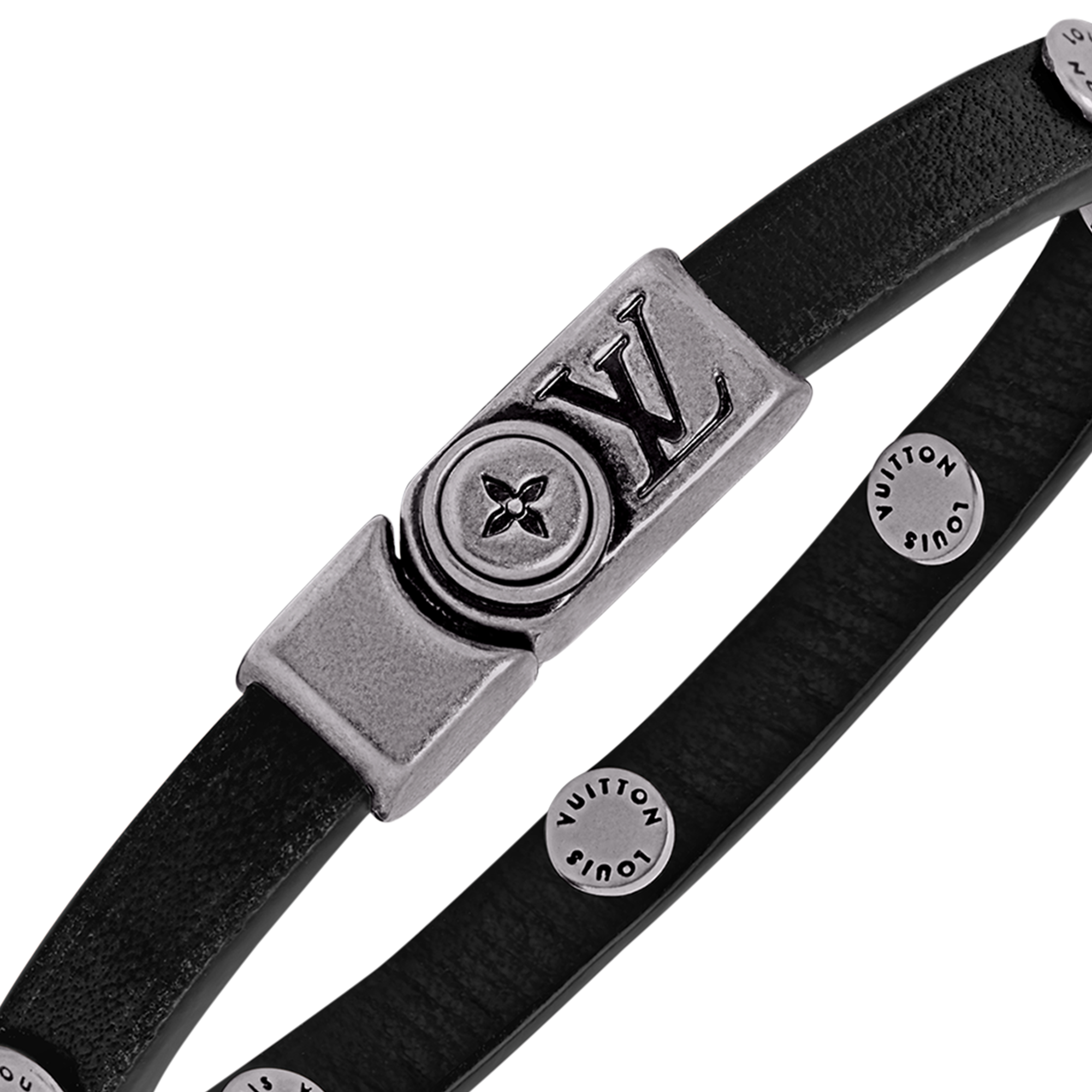 Flower Edge Stud Bracelet  in Men