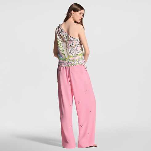 Flower Foulard Asymmetrical Top in Women's Ready to Wear Tops collections by Louis Vuitton (Product zoom)