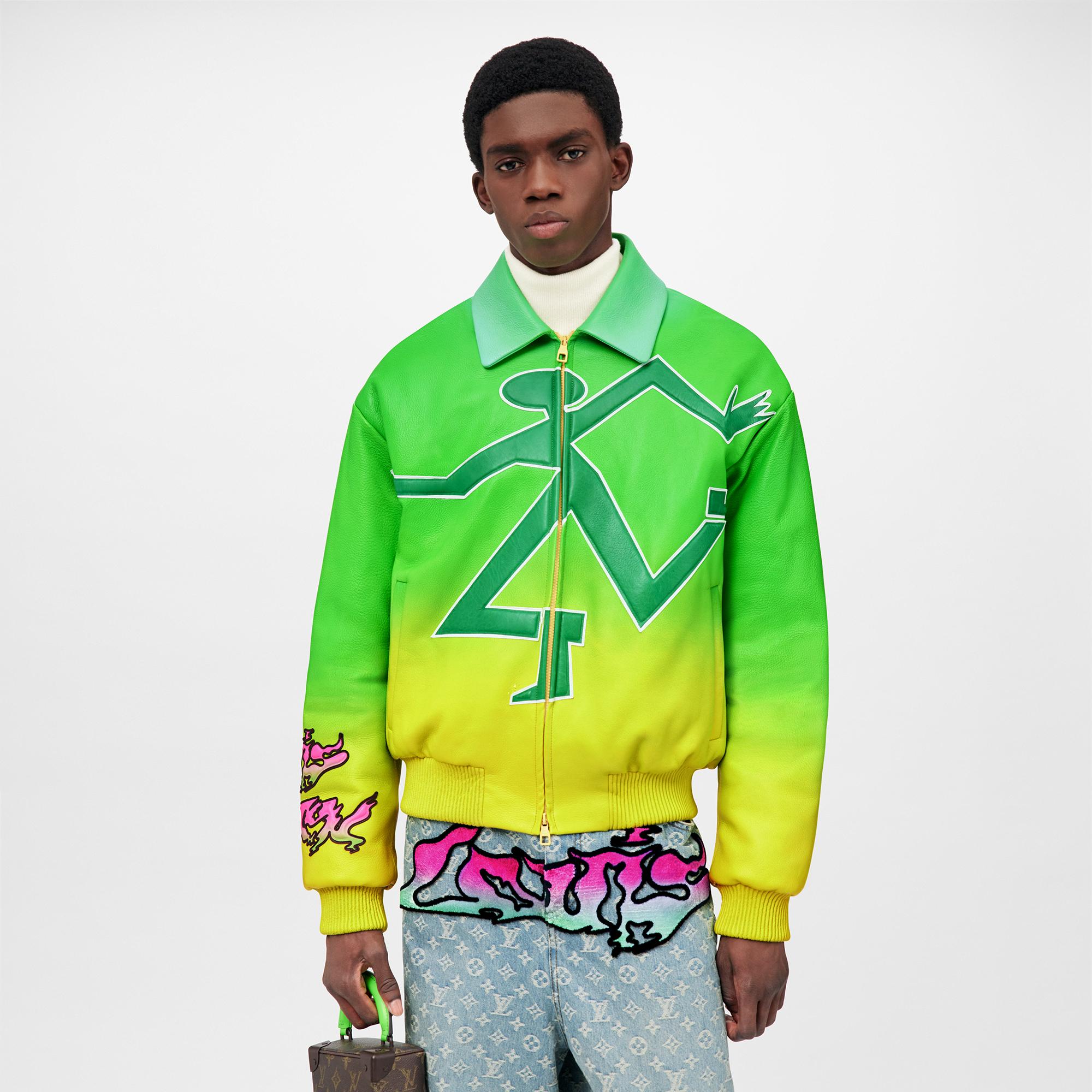 Fluo Gradient Leather Bomber - Ready to Wear | LOUIS VUITTON