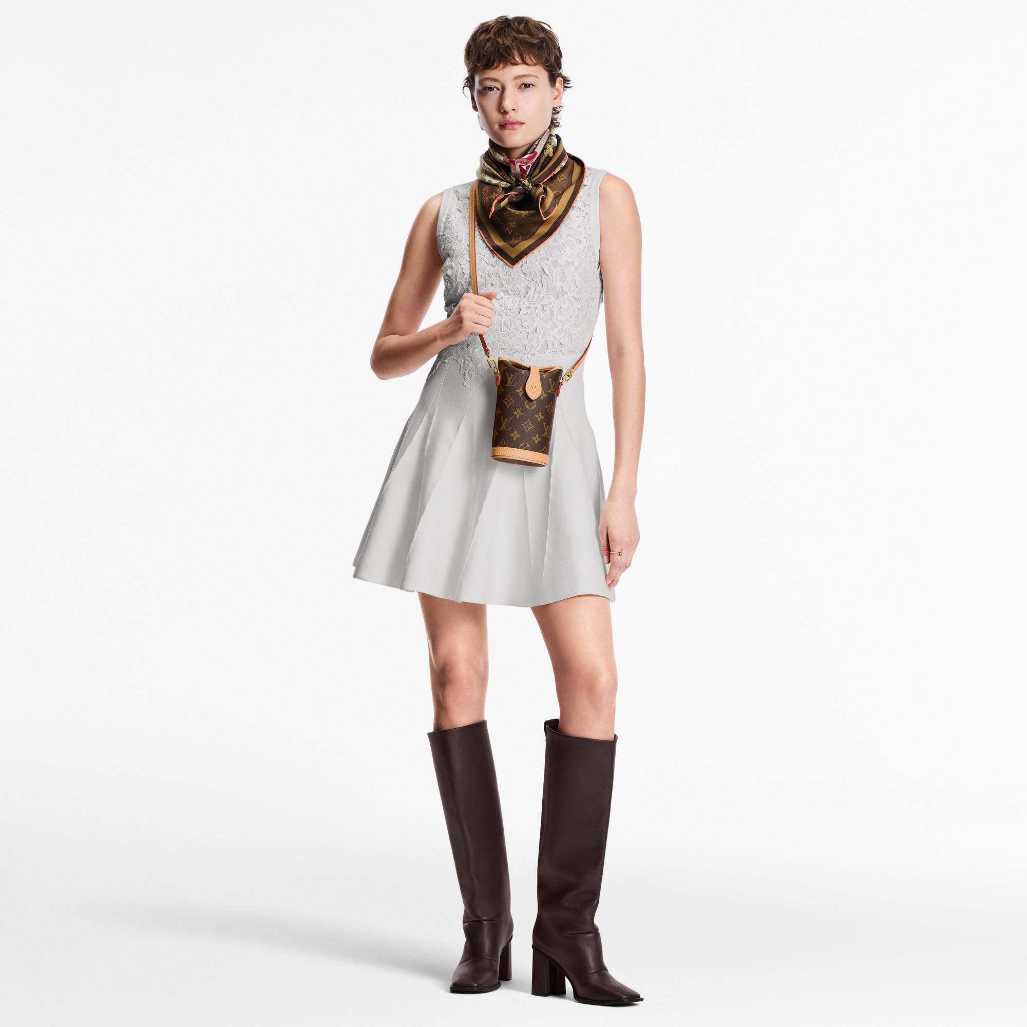 Fold Me Pouch Monogram Canvas in Women