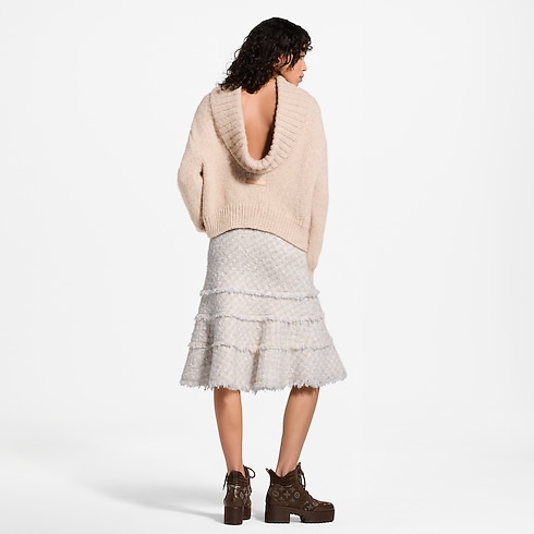 Fringe Trim Tweed Skirt in Women's Ready to Wear New In Ready-to-Wear collections by Louis Vuitton (Product zoom)