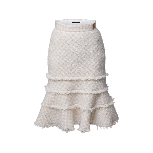 Fringe Trim Tweed Skirt in Women's Ready to Wear New In Ready-to-Wear collections by Louis Vuitton (Product zoom)