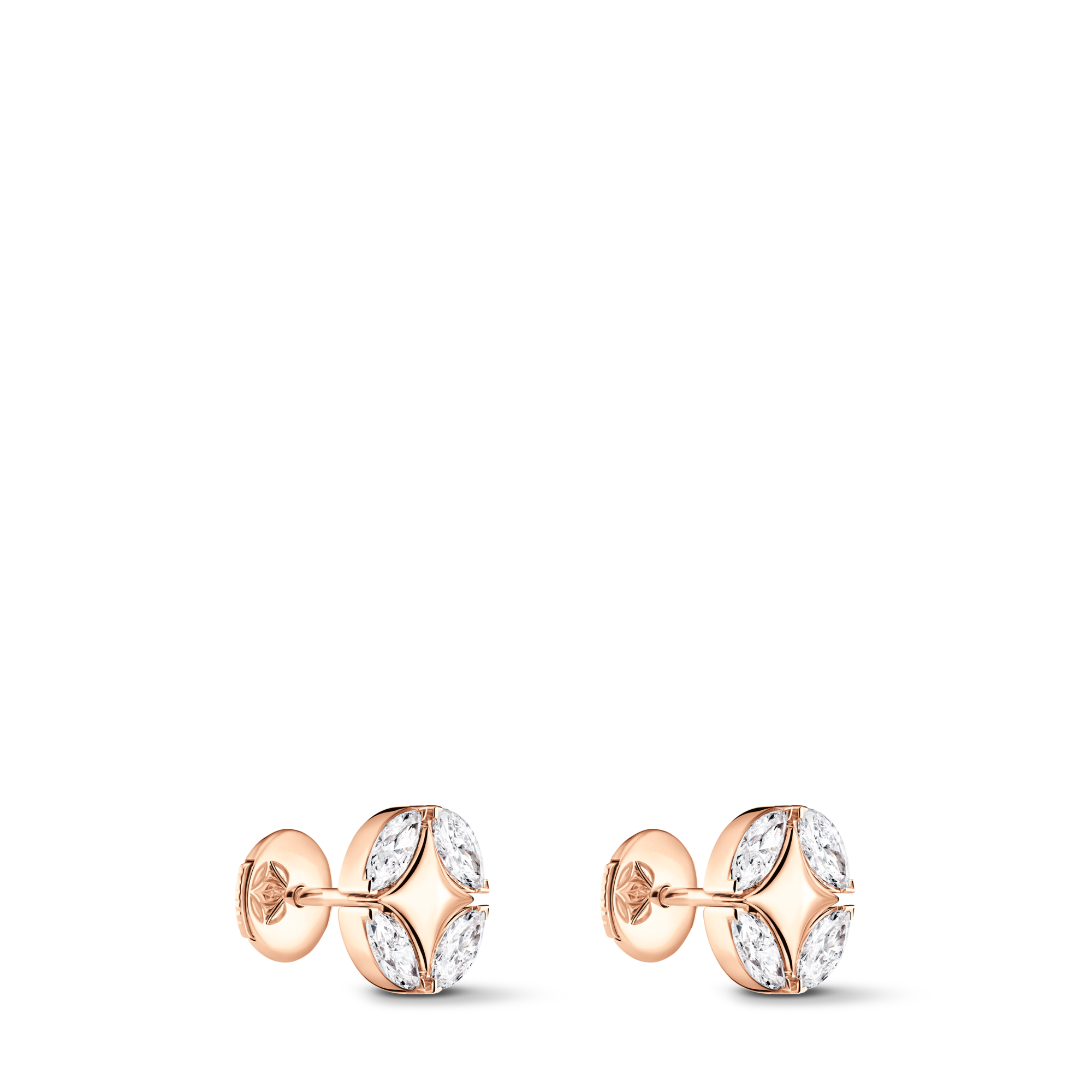 Galaxie Ear Studs, Rose Gold and Diamonds  in Les Extraordinaires