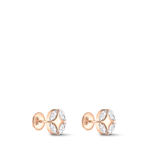 Galaxie Ear Studs, Rose Gold and Diamonds in Les Extraordinaires's Jewellery Earrings collections by Louis Vuitton (Product zoom)