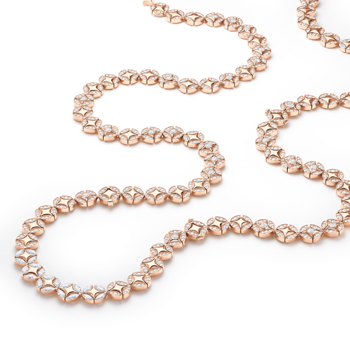 Galaxie 長頸鏈 - 配玫瑰K金及鑽石 in Les Extraordinaires's 珠寶系列 項鏈吊墜 collections by Louis Vuitton (產品縮放)