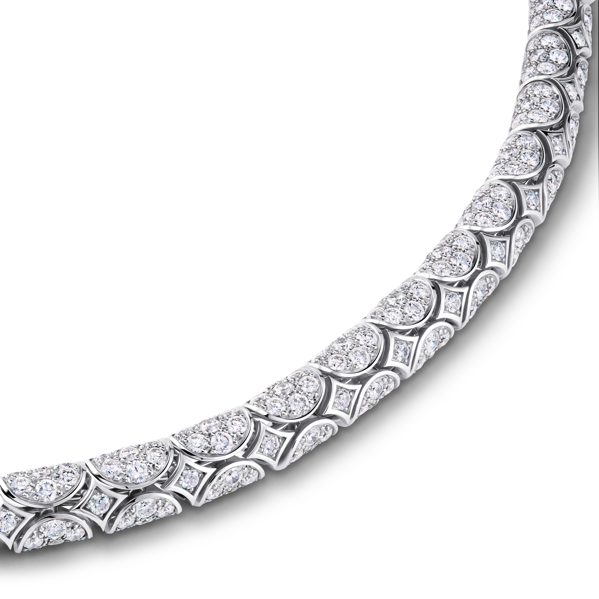Galaxie Necklace, White Gold & Diamonds  in Les Extraordinaires