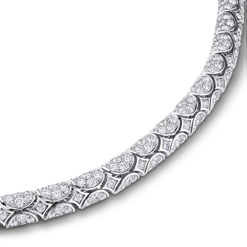Galaxie Necklace, White Gold & Diamonds in Les Extraordinaires's Jewellery Necklaces and Pendants collections by Louis Vuitton (Product zoom)