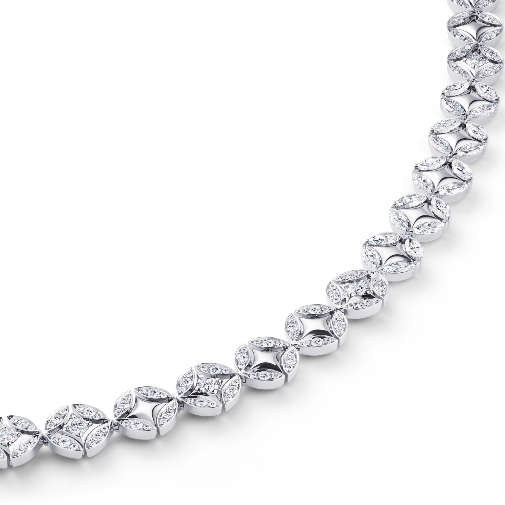 Galaxie Necklace, White Gold and Diamonds  in Les Extraordinaires