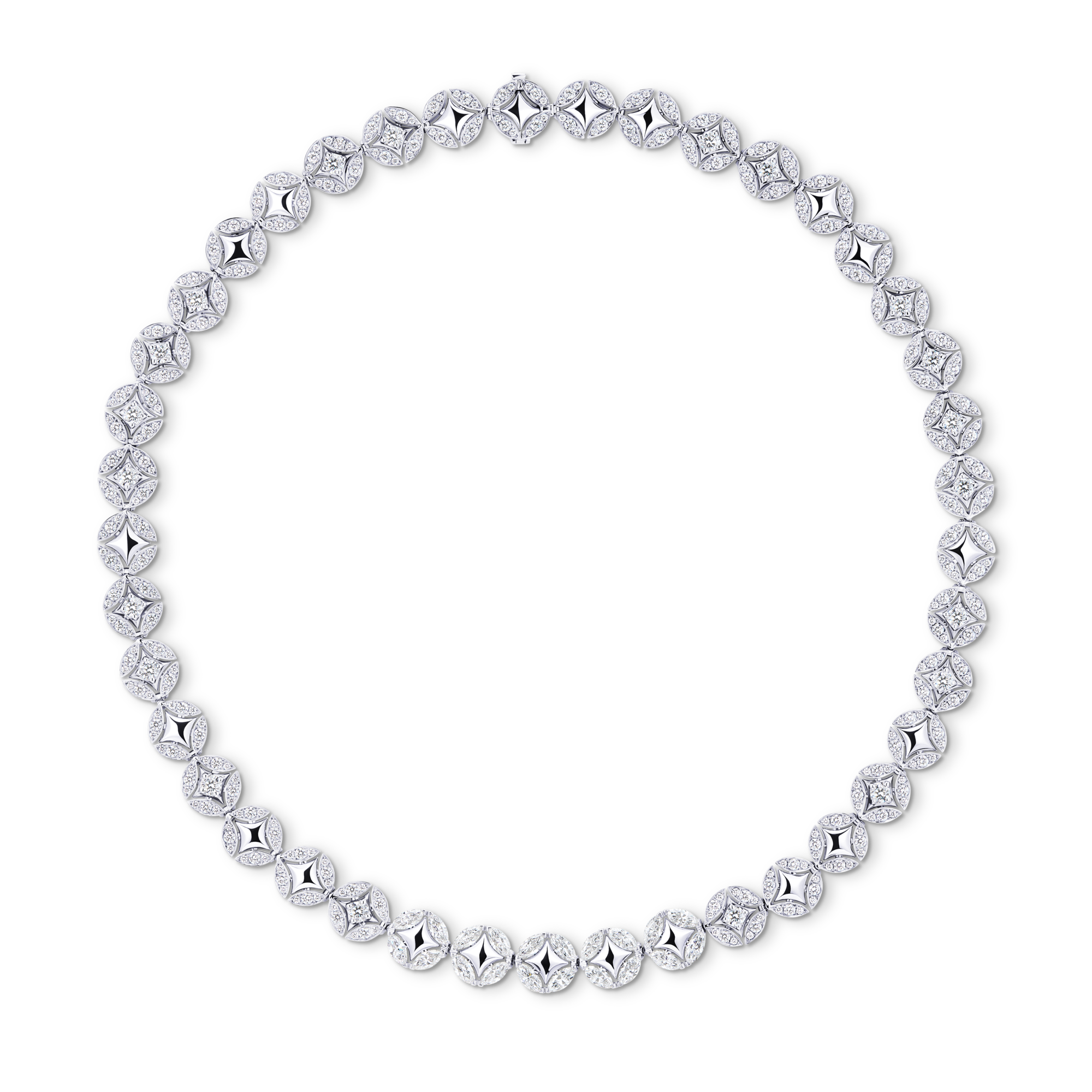 Galaxie Necklace, White Gold and Diamonds  in Les Extraordinaires