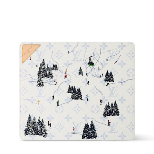 Gaston Ski Mouse Pad front view