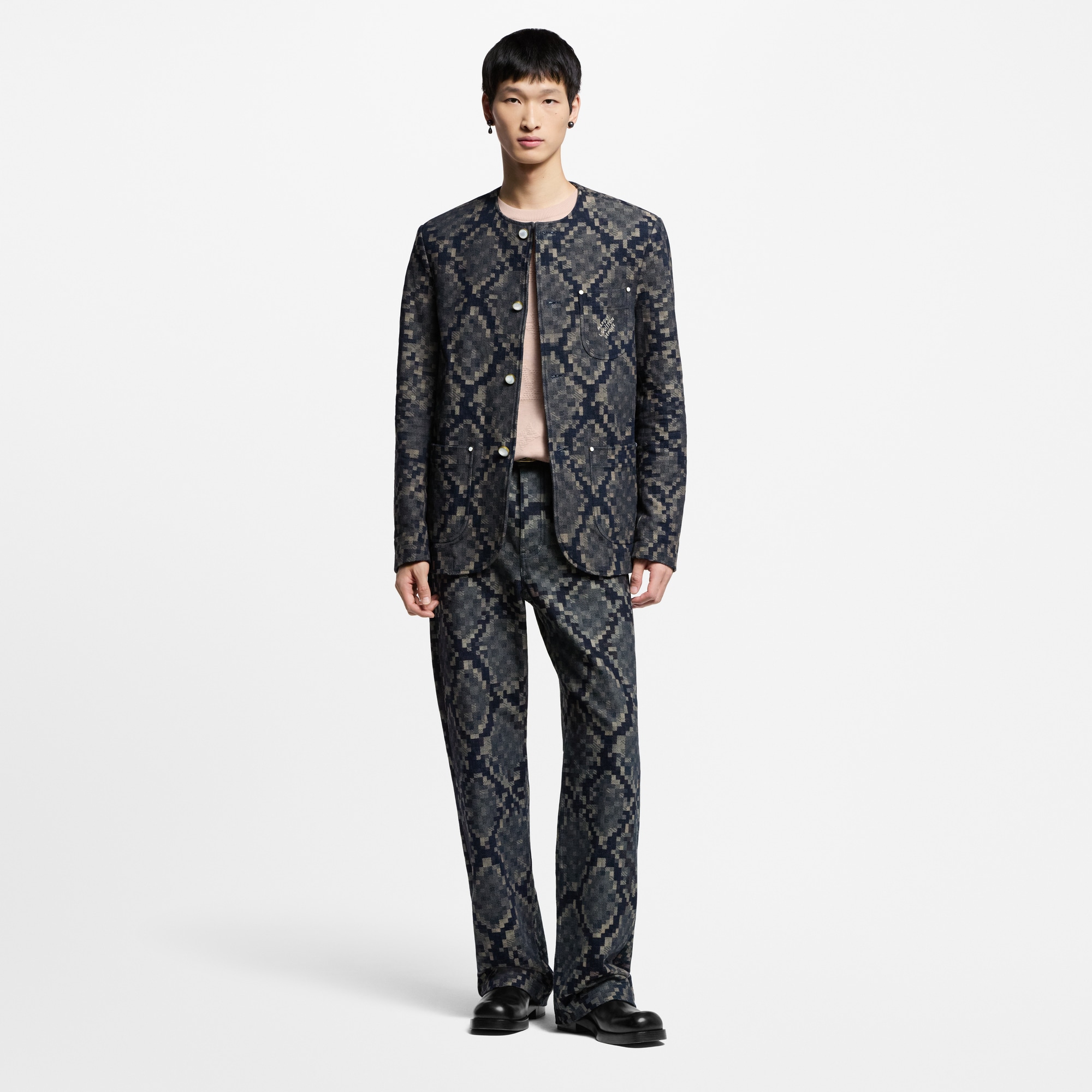 Graphic Denim Skate Pants  in Men