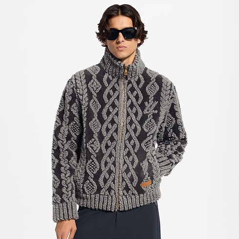 Graphic Fleece Blouson in Men's Ready to Wear All Ready to Wear collections by Louis Vuitton (Product zoom)