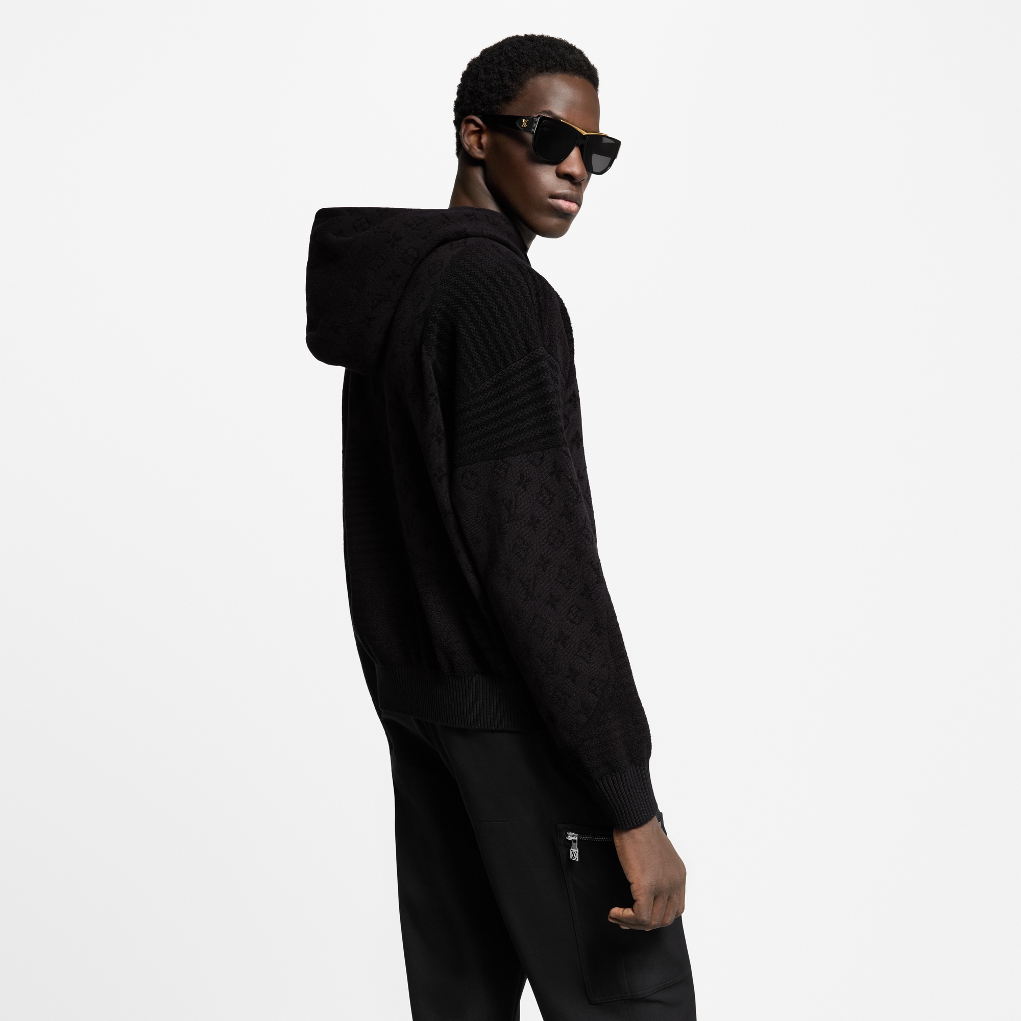 幾何風提花連帽上衣  in 男士