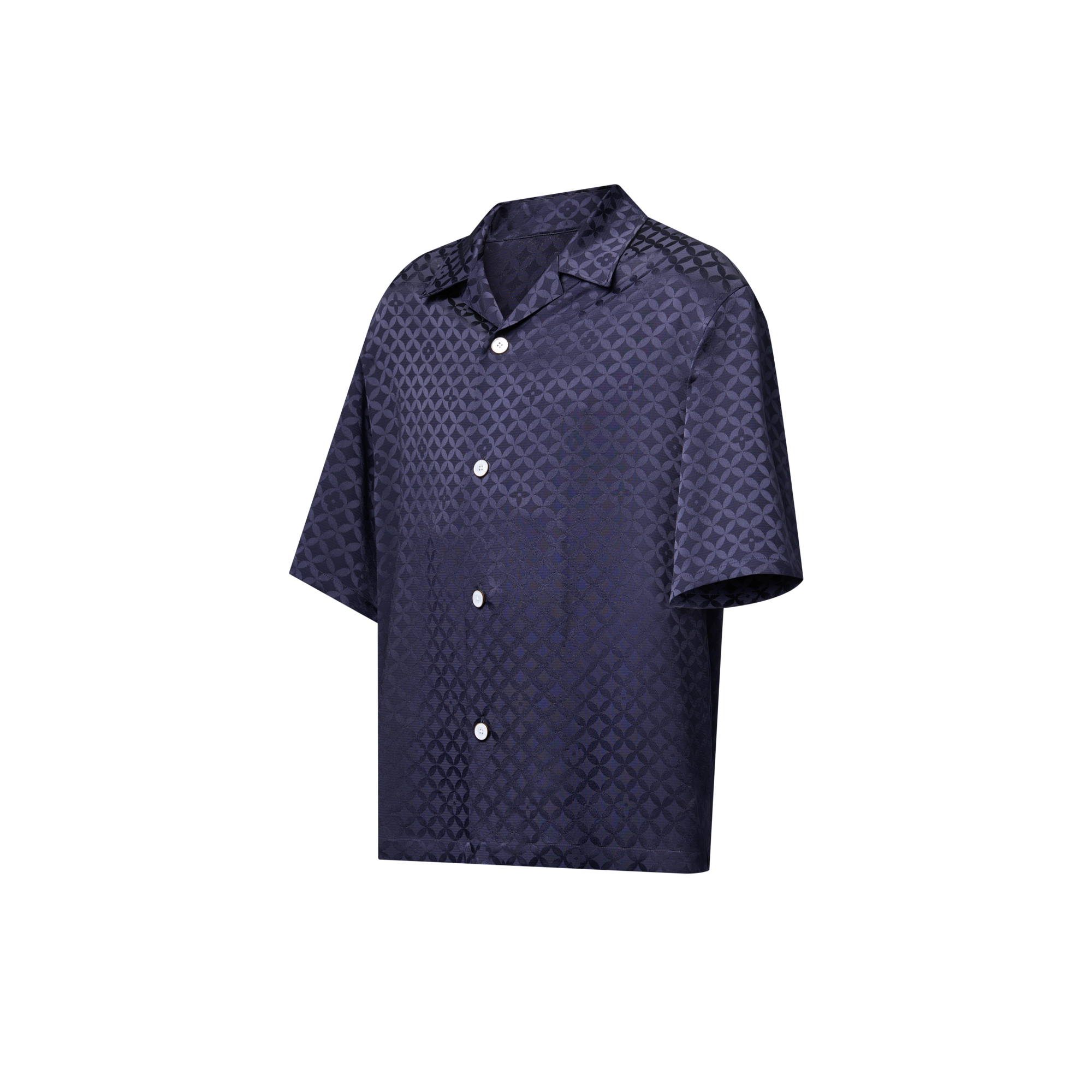 Graphic Jacquard Short-Sleeved Shirt  in Men