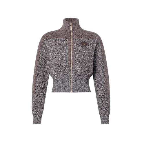 Graphic Knit Zip-Up Jacket in Women's Ready to Wear Knitwear collections by Louis Vuitton (Product zoom)