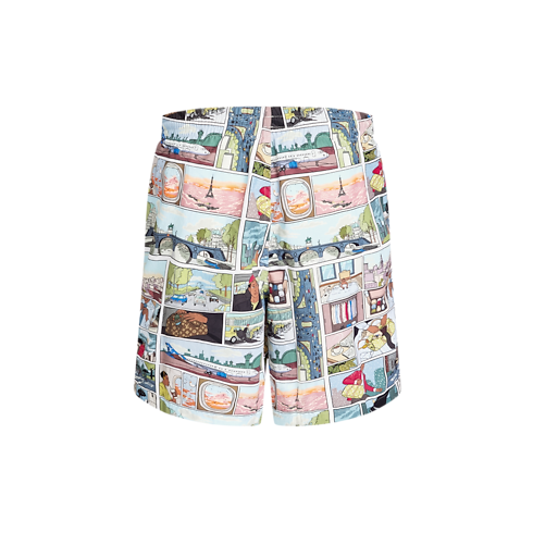 Graphic Swim Shorts back view