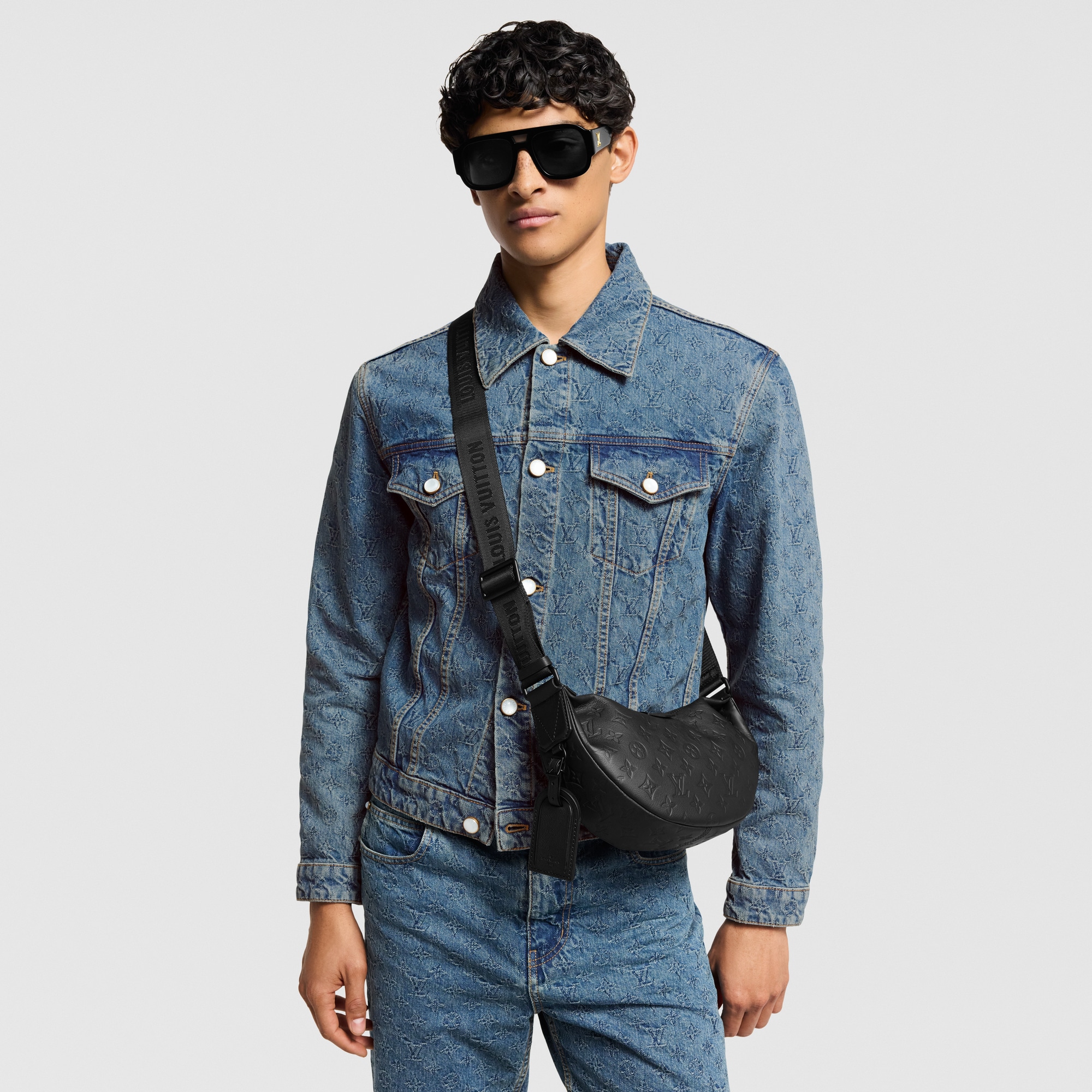 Hamac Bag PM Monogram Shadow 皮革 in 時尚手袋及小型皮具