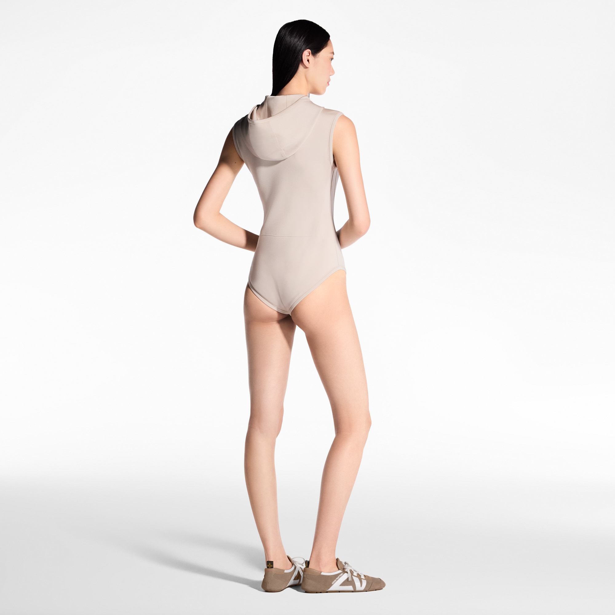 連帽功能性針織棉布連身衣  in 女士