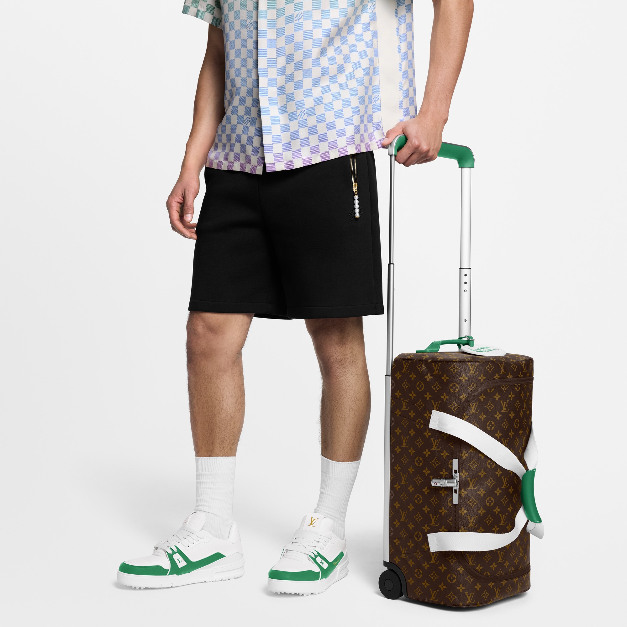 Horizon Soft Duffle 55 Monogram Macassar Canvas in Men