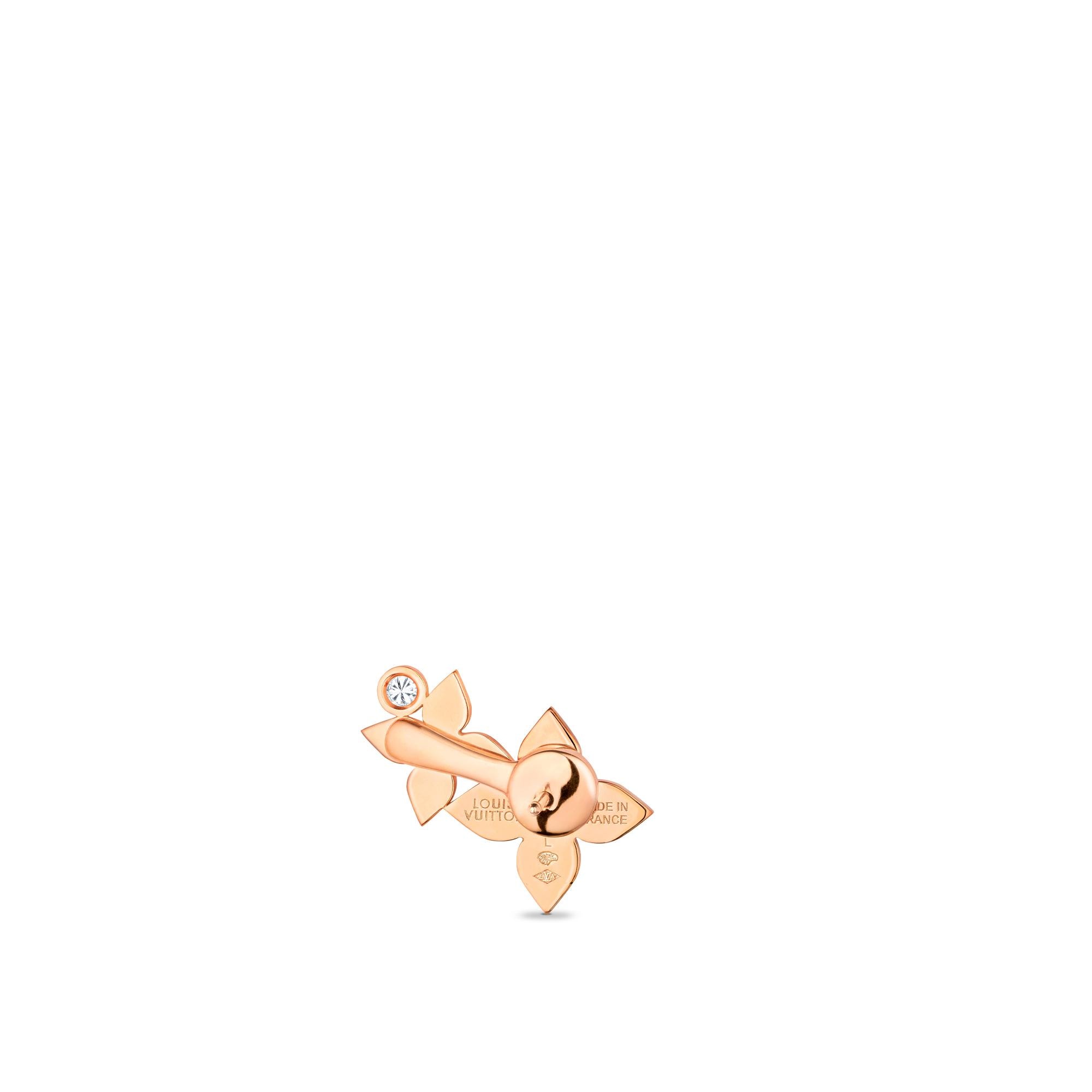Idylle Blossom Left Earring, Pink Gold And Diamonds - Per Unit  in Jewellery