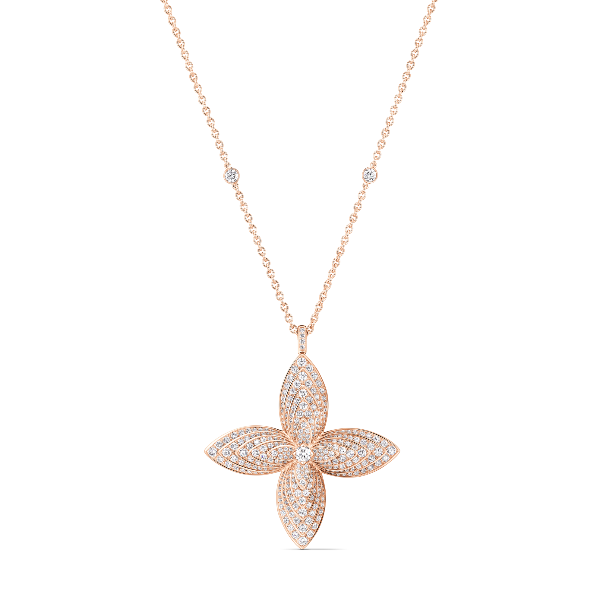 Idylle Blossom 吊墜 - 配玫瑰K金及鑽石  in Les Extraordinaires