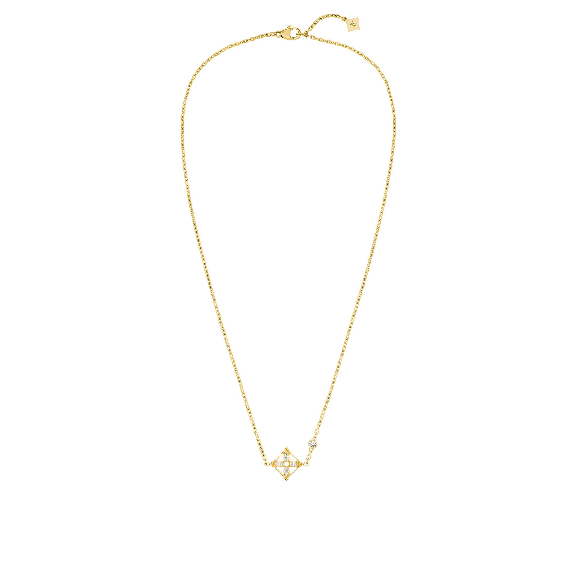 Idylle Blossom Pendant, Yellow Gold And Diamonds  in Jewellery