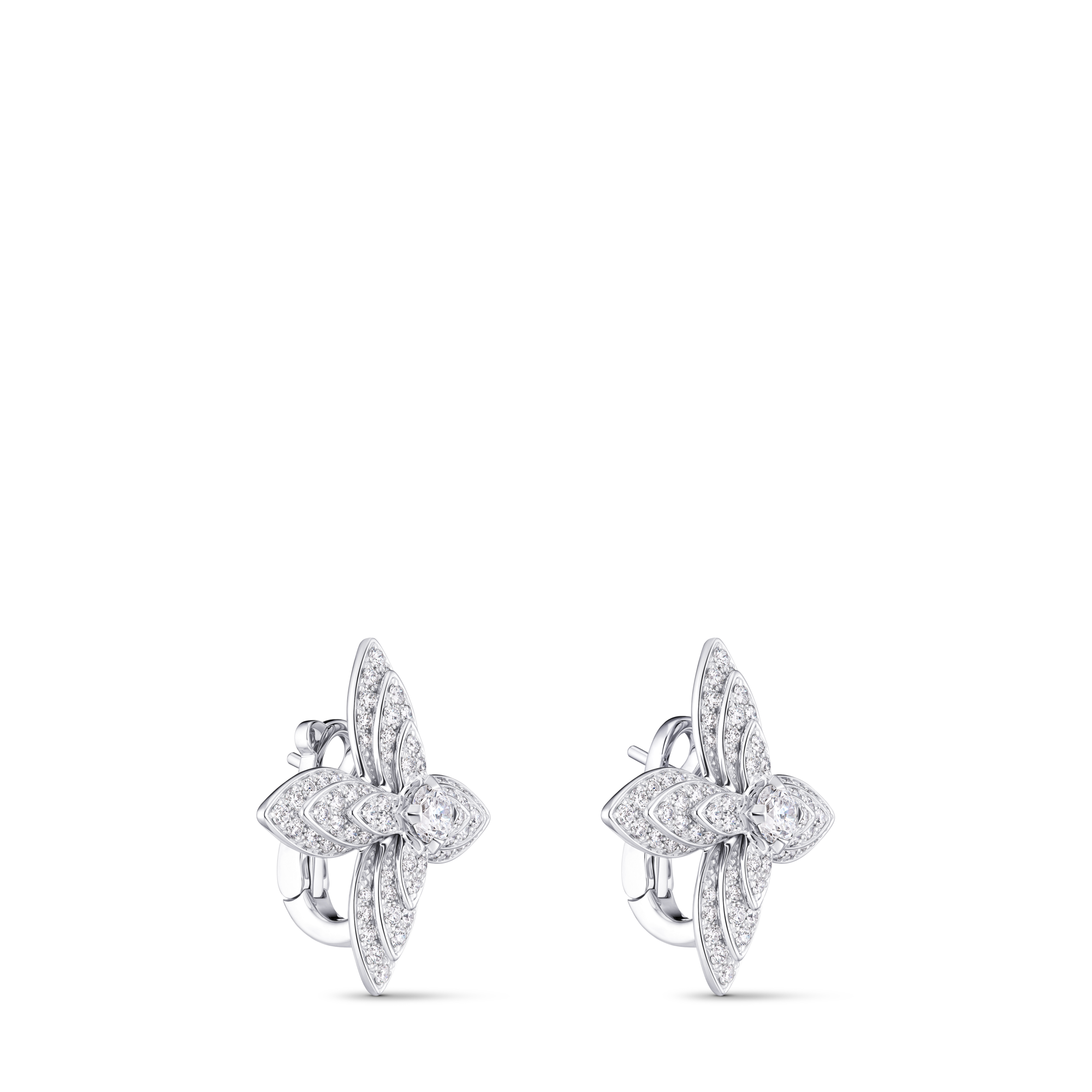 Idylle Earrings, White Gold & Diamonds  in Les Extraordinaires