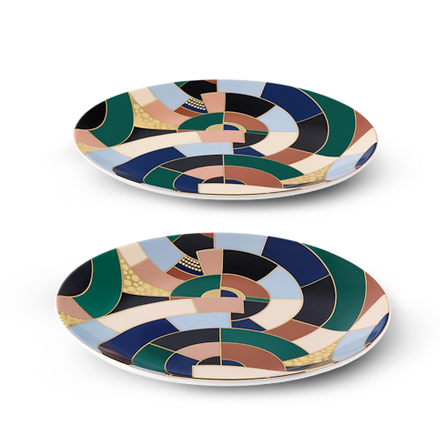 Illusion Set of 2 Dinner Plates in Trunks, Travel and Home's Home and Art of Dining Art of Dining collections by Louis Vuitton (Product zoom)
