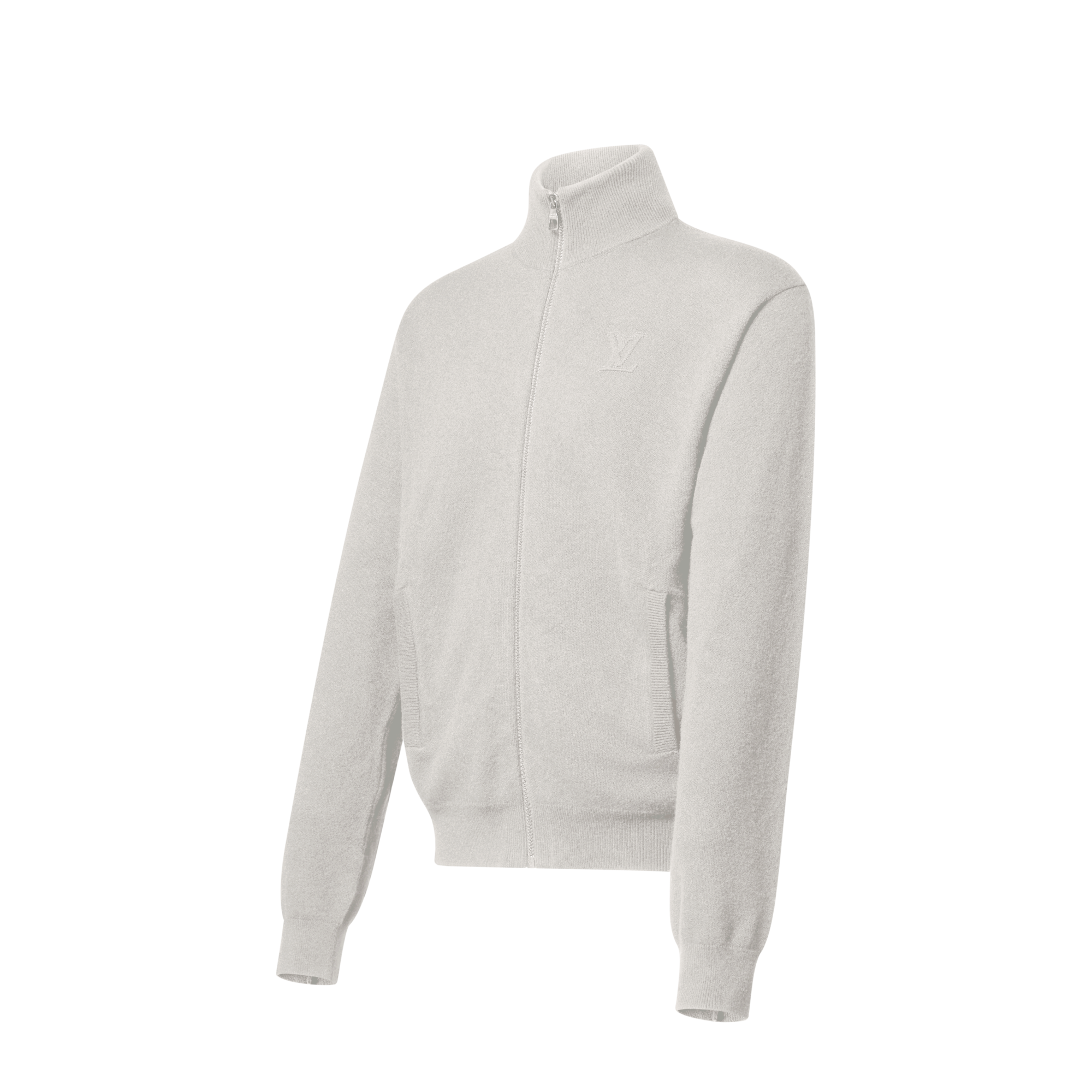 Inside Out Zipped Through Cashemere Hoodie  in Men