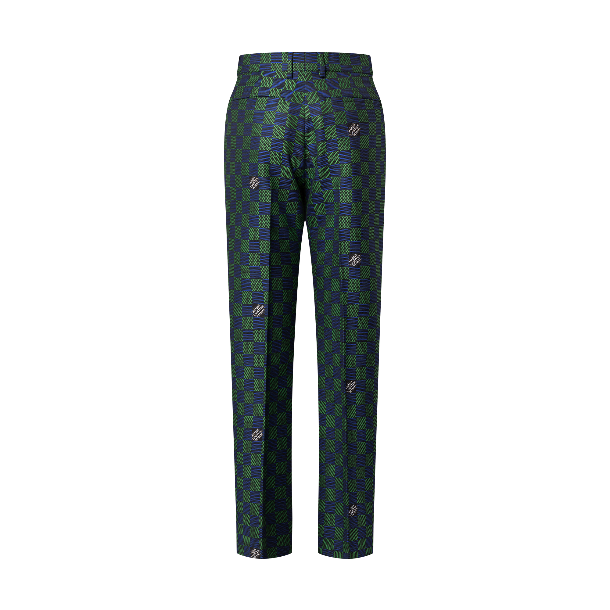 Jacquard Damier Wool Cigarette Pants  in Men