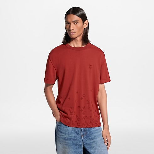 Jacquard Short-Sleeved Crewneck in Men's Ready to Wear Knitwear and Sweatshirts collections by Louis Vuitton (Product zoom)