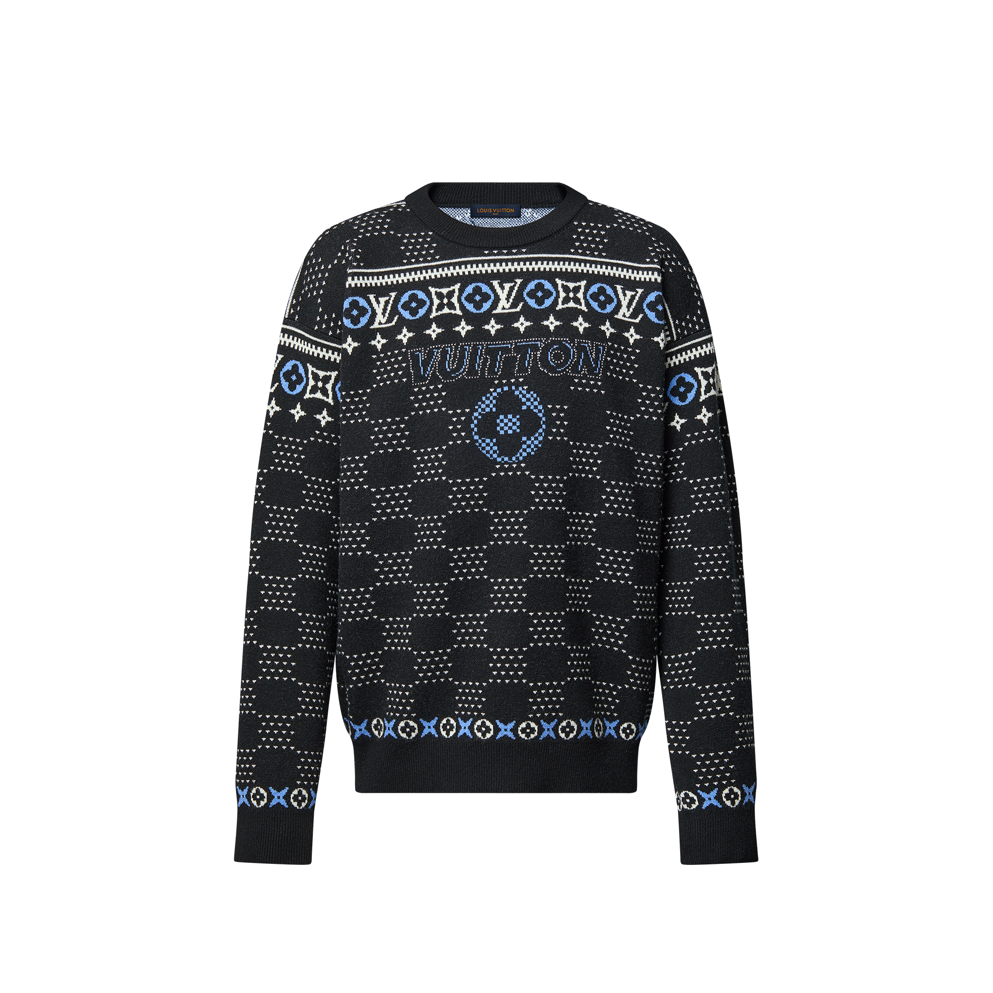 Jacquard Wool Pullover  in Men