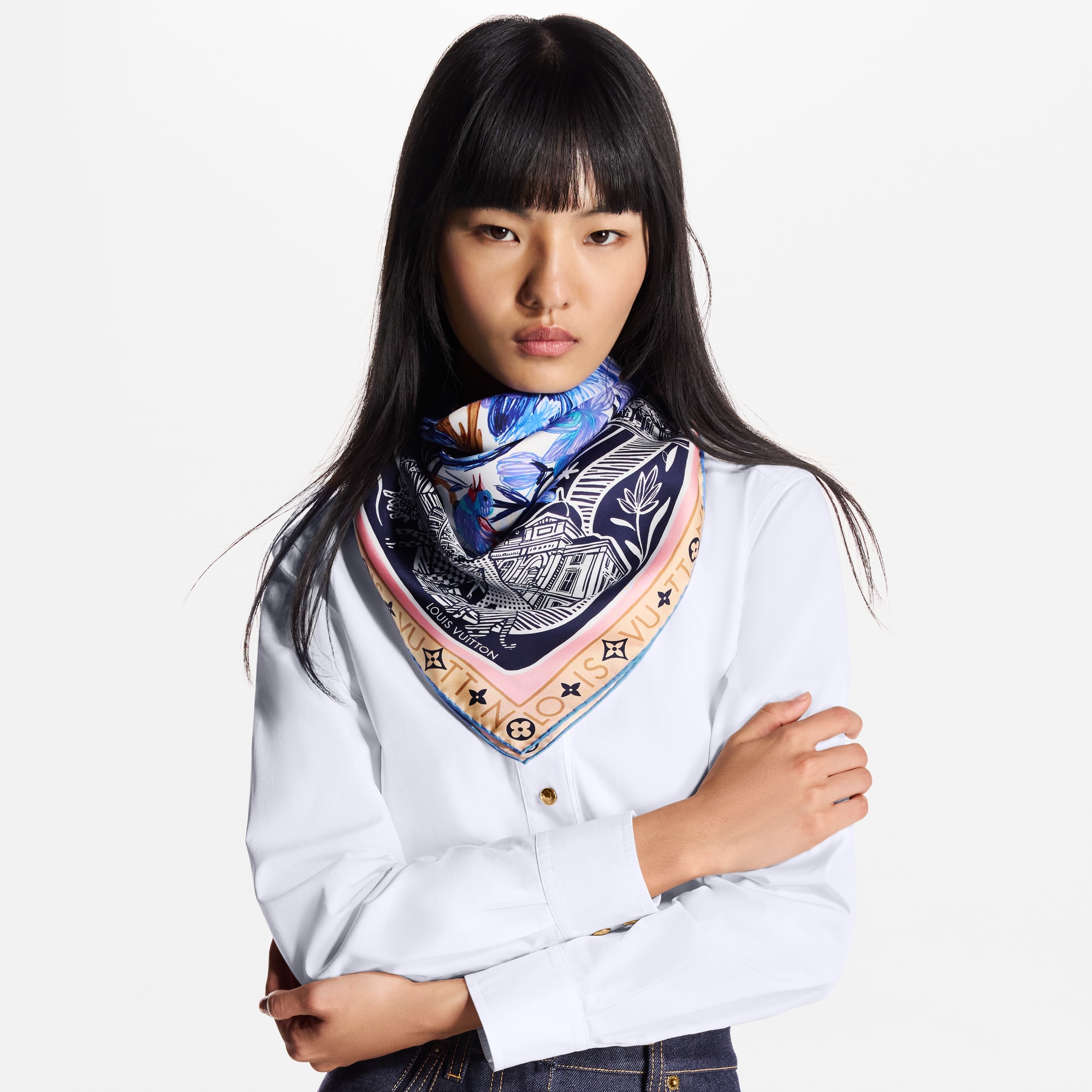 Jardin Des Plantes 90方巾 . in 女士