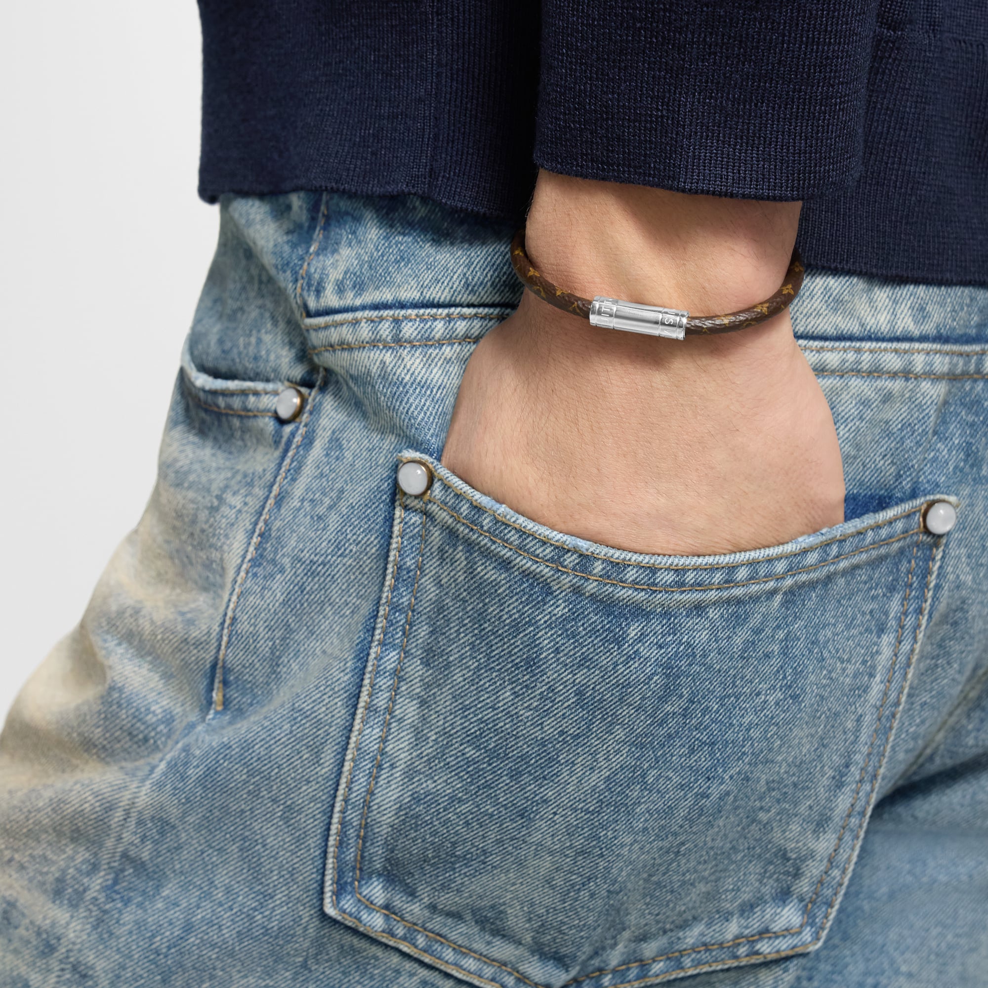 Keep It 手環 Monogram 帆布 in 男士