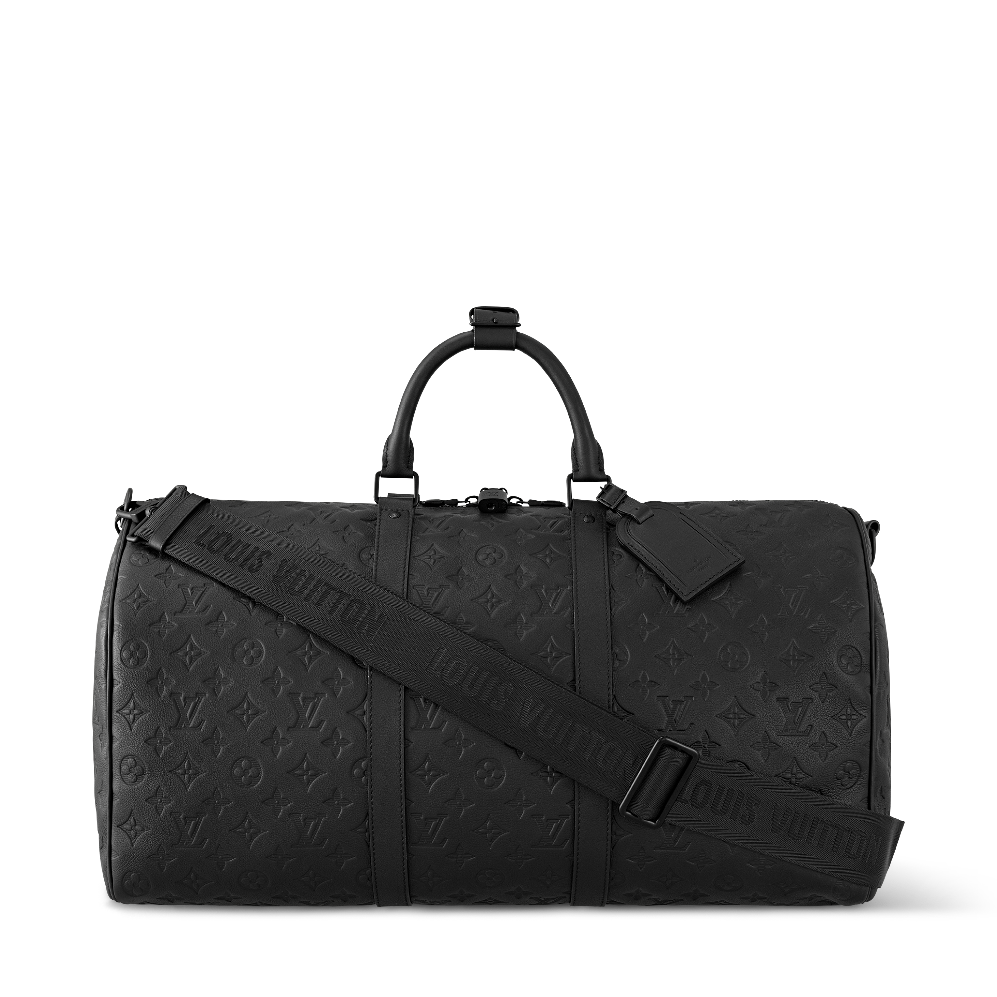 lv duffle bag black