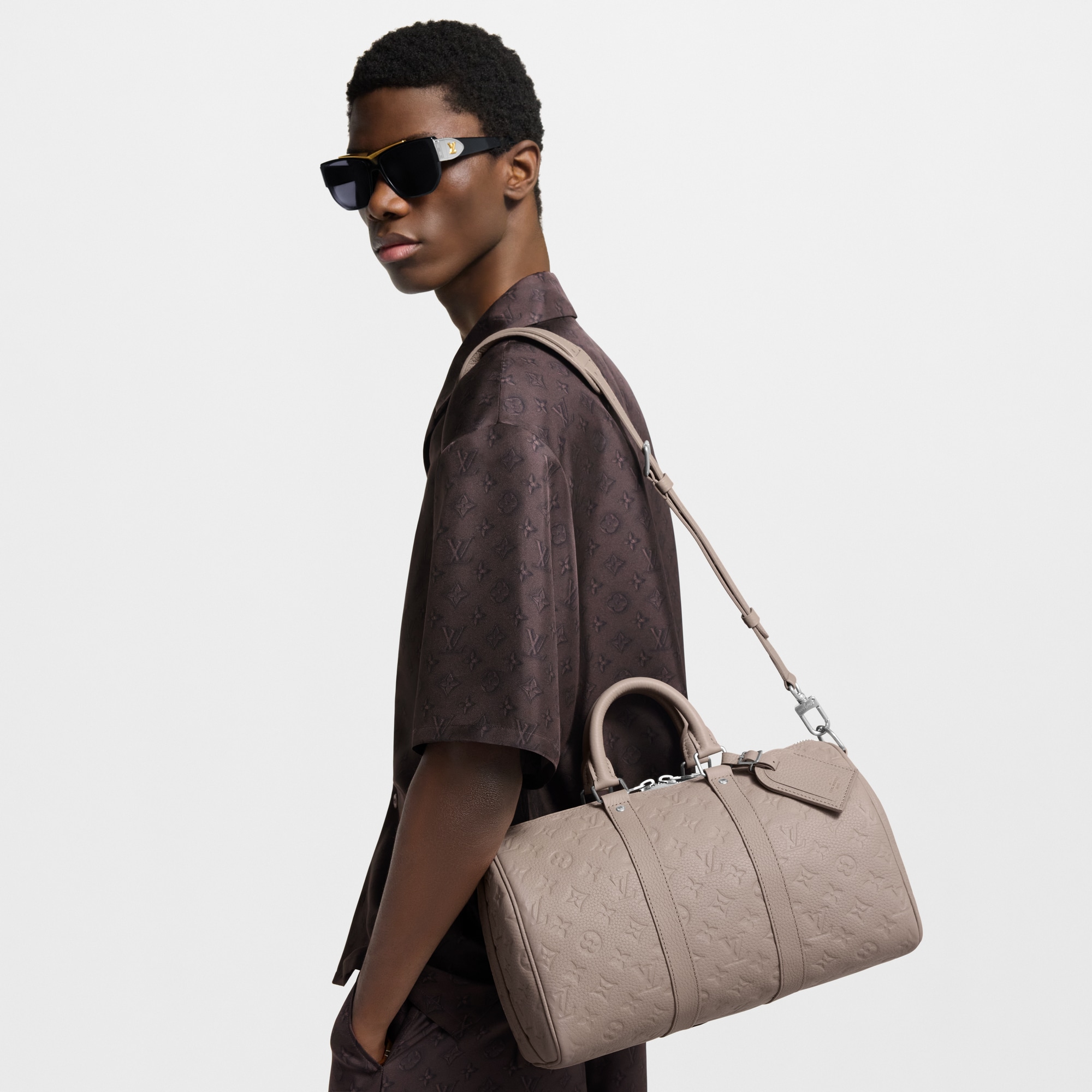 Keepall Bandoulière 35 Monogram Taurillon Leather in Bags and Small Leather Goods