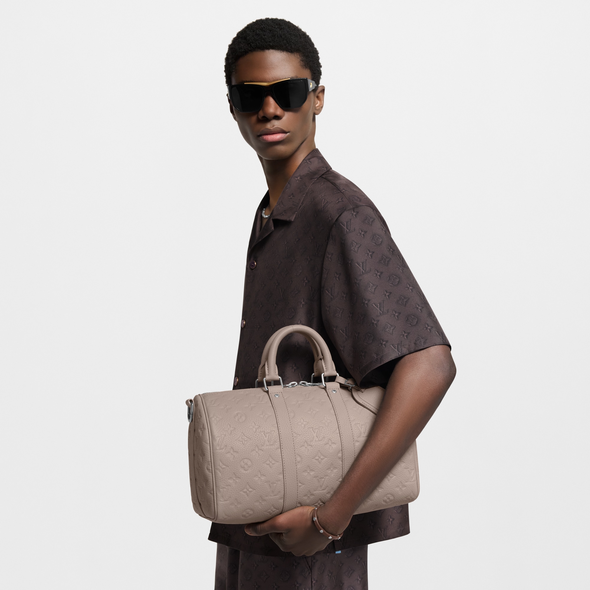 Keepall Bandoulière 35 Monogram Taurillon Leather in Bags and Small Leather Goods