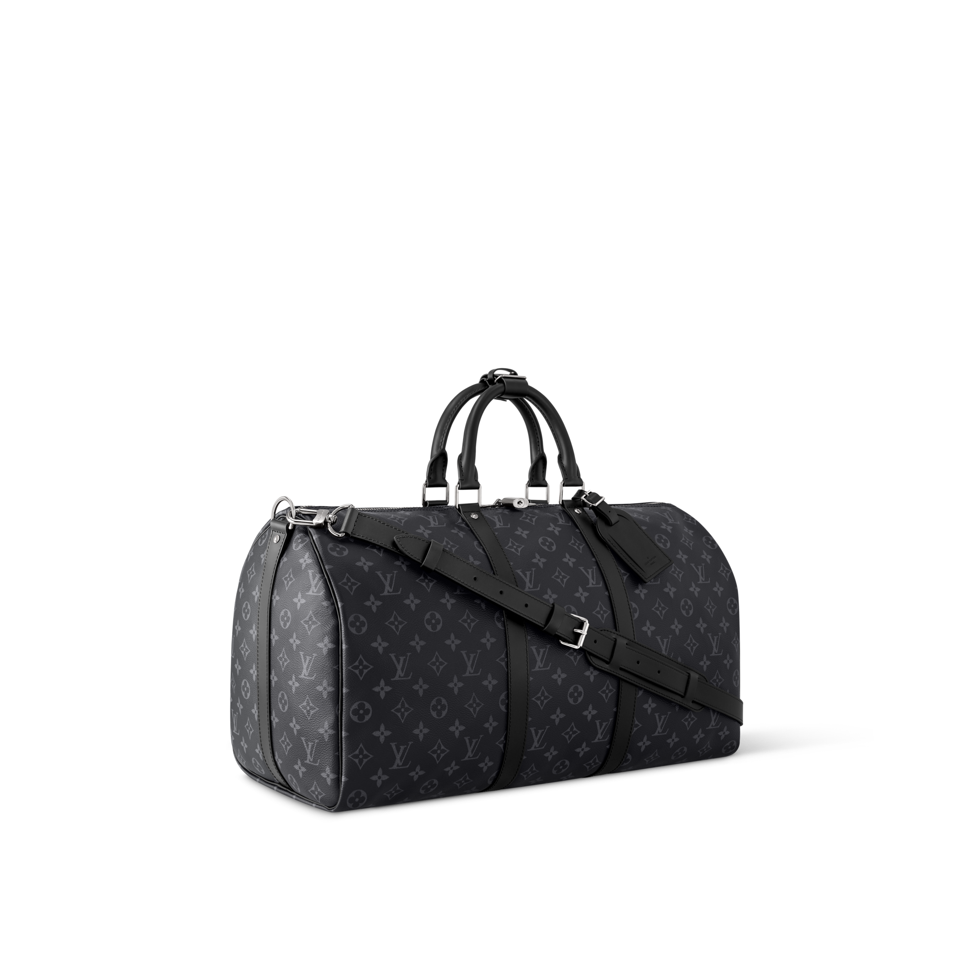 Keepall Bandoulière 50 Monogram Eclipse 帆布 in 時尚手袋及小型皮具
