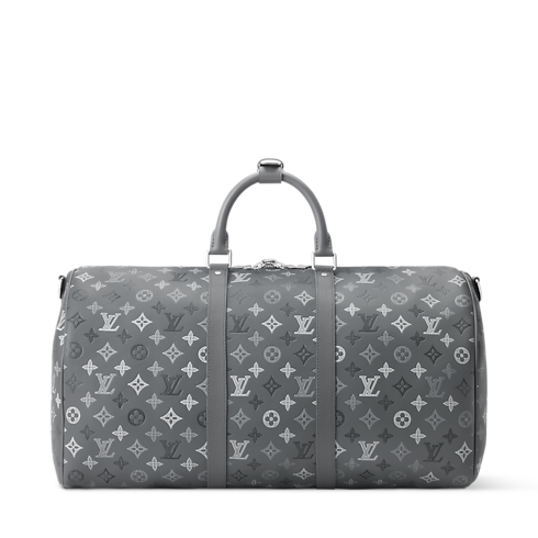 Keepall Bandouliere 50 Monogram Shadow 皮革 in 行李箱及旅行用品's 旅行袋 總覽 collections by Louis Vuitton (產品縮放)