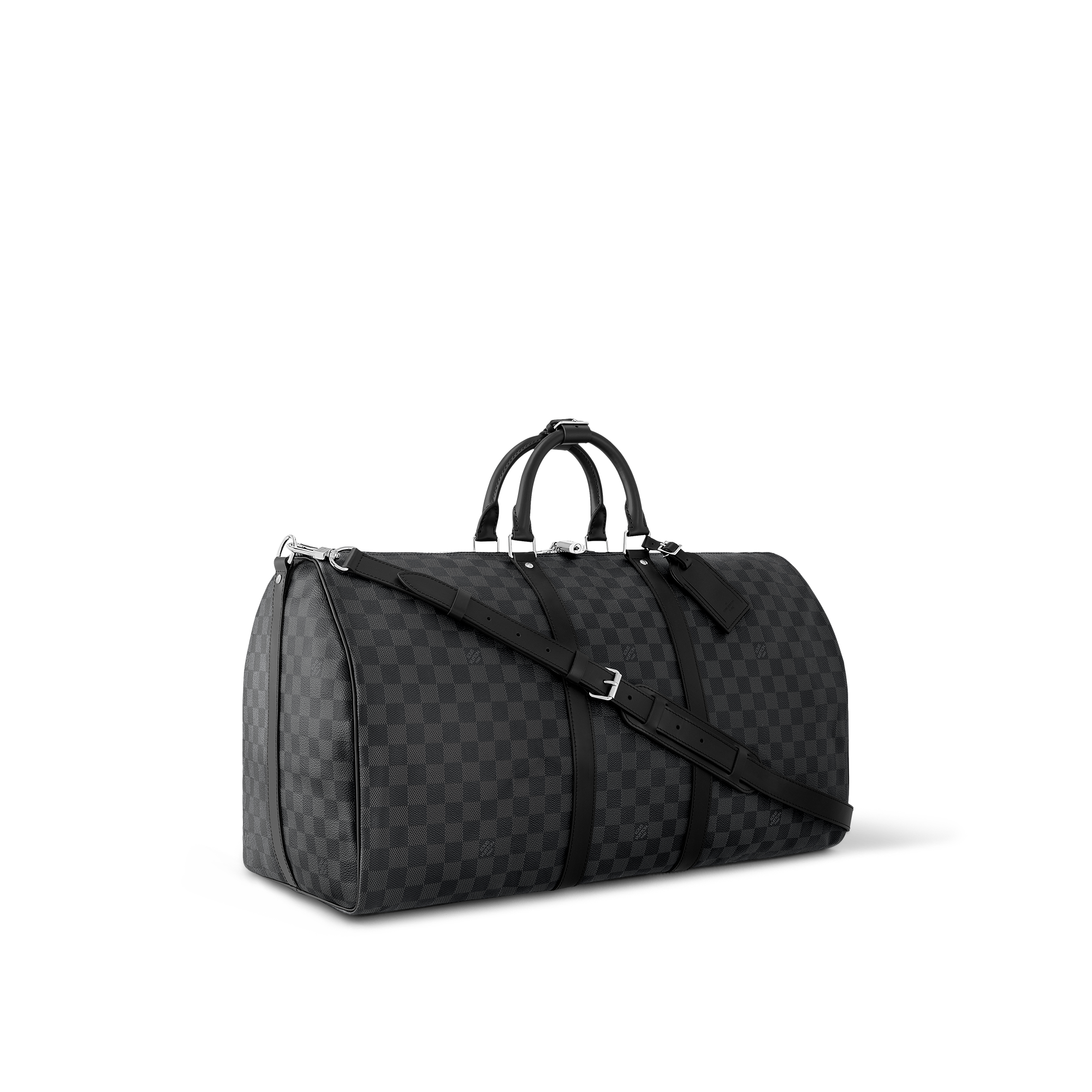 Keepall Bandoulière 55 Damier Graphite 帆布 in 男士
