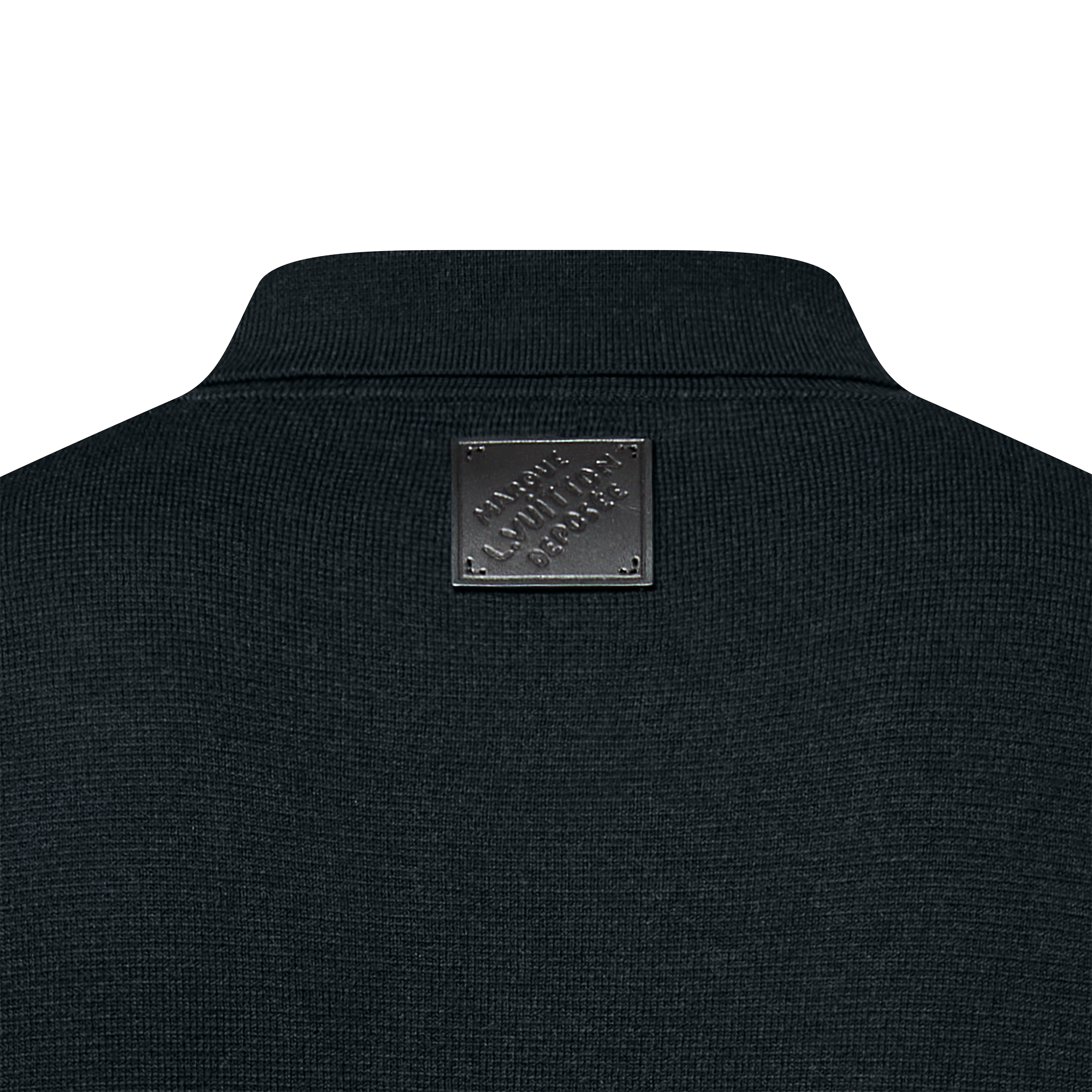 Knit Blouson With Leather Details  in Men