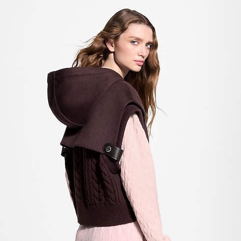 Knit Insert Zip-Up Gilet in Women's Ready to Wear Coats and Jackets collections by Louis Vuitton (Product zoom)