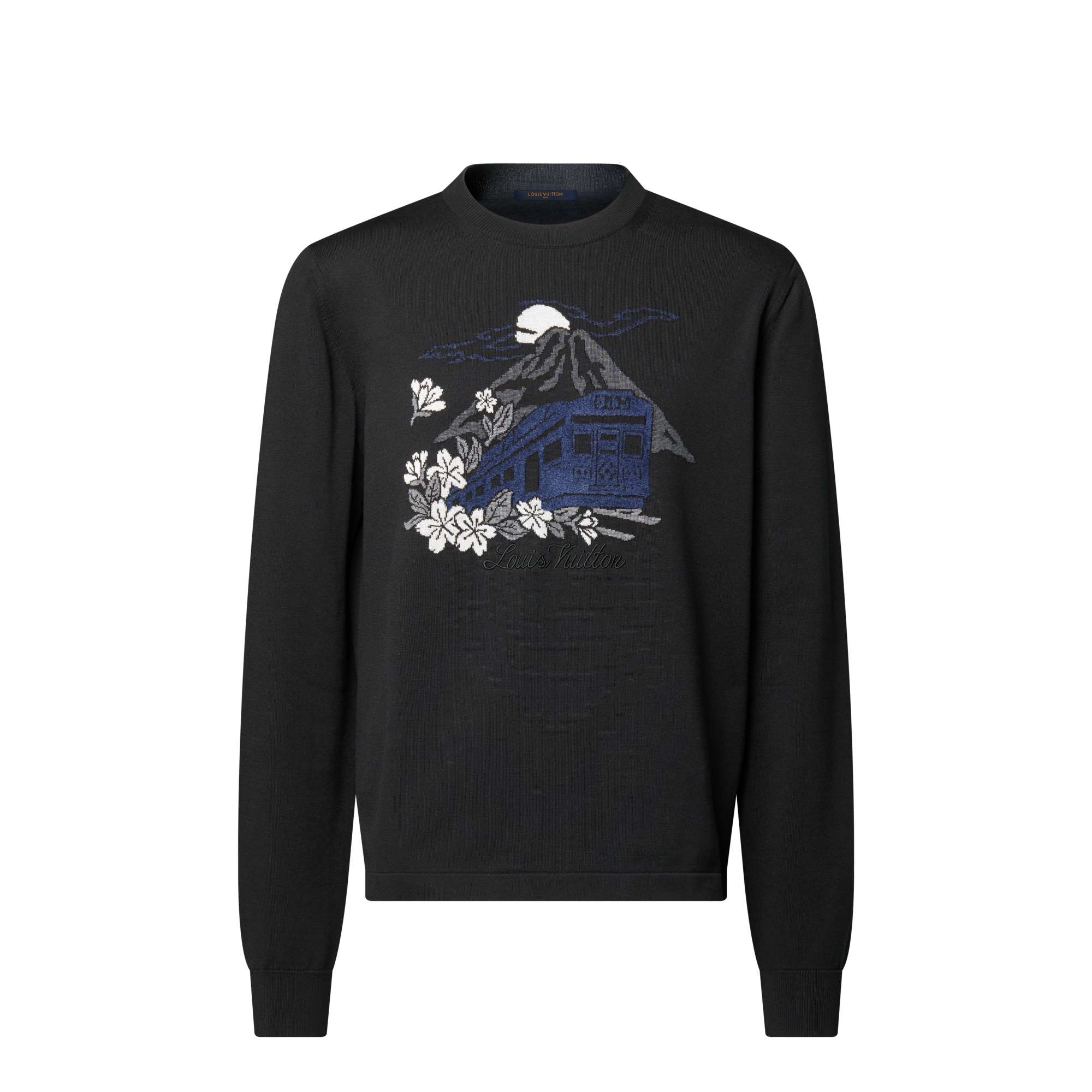 Knitted Long-Sleeved Crewneck  in Men