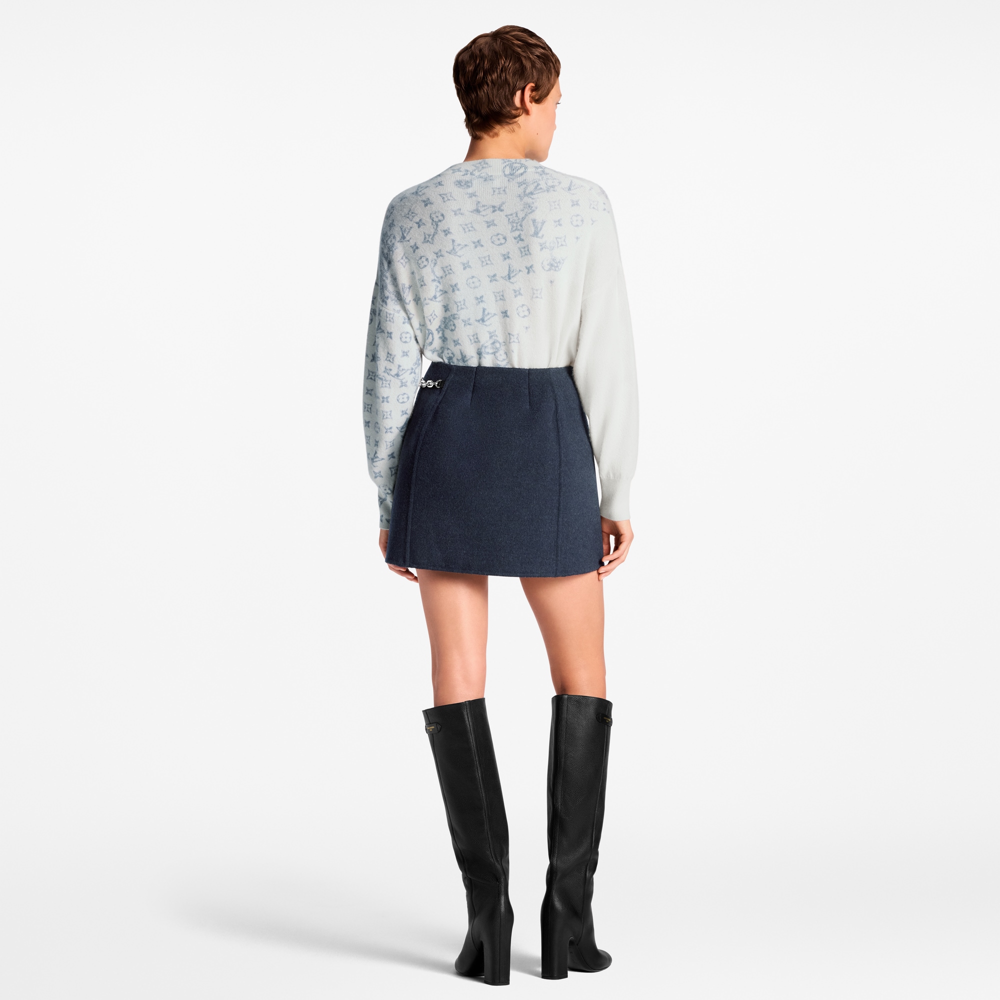 層次感Monogram圖案套頭衫  in 女士