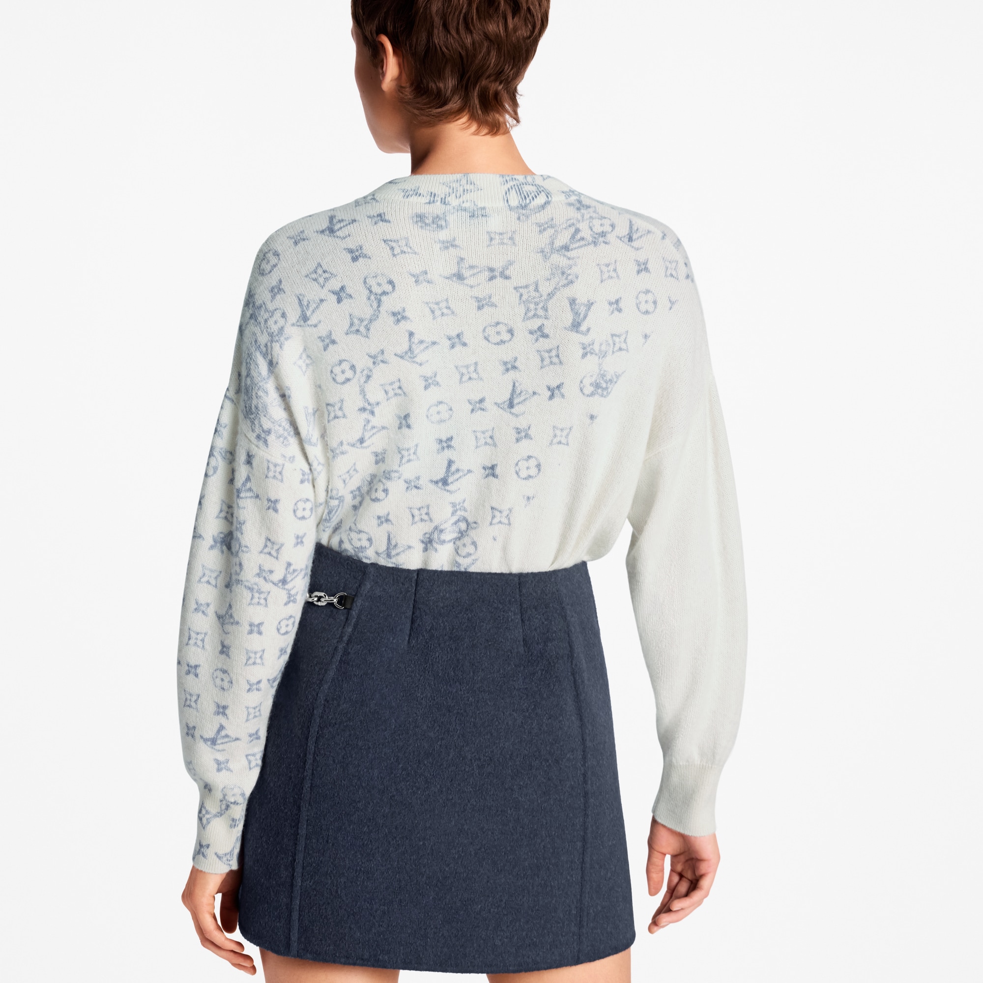 層次感Monogram圖案套頭衫  in 女士