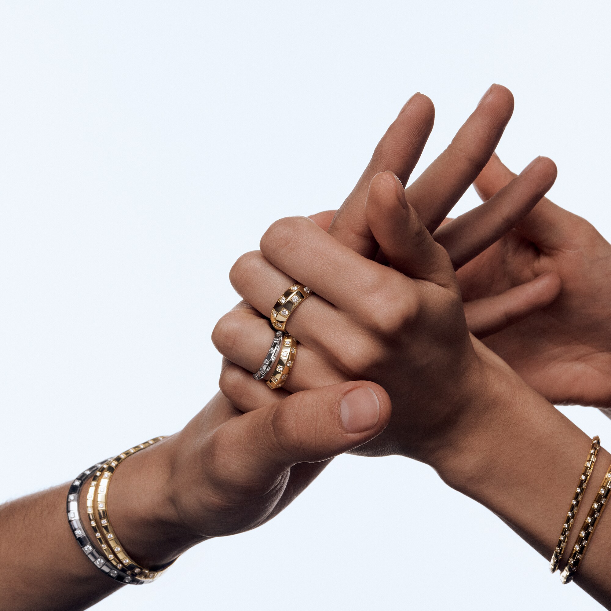 Le Damier de Louis Vuitton Bracelet, White Gold and Diamonds  in Jewellery