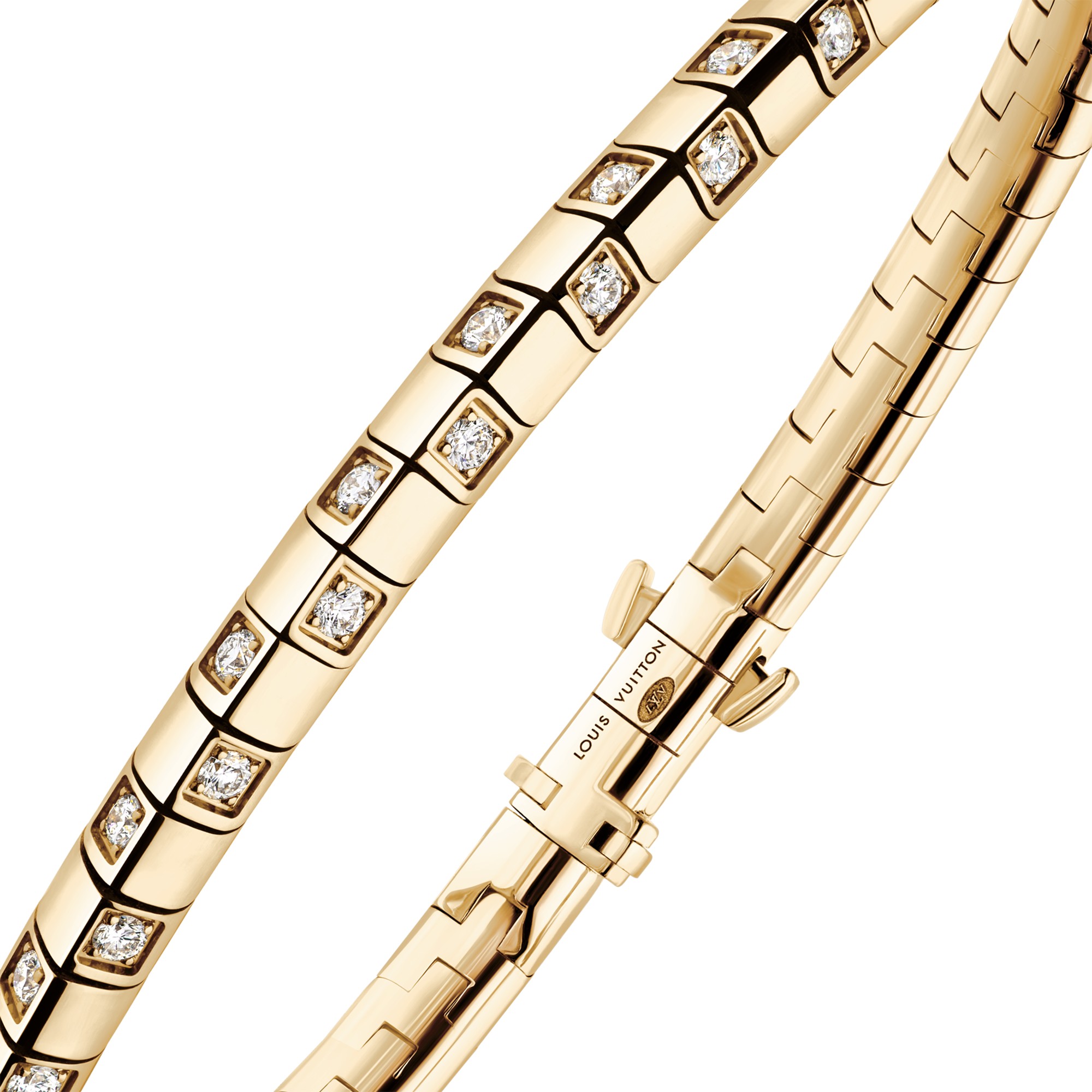 Le Damier de Louis Vuitton Bracelet, Yellow Gold and Diamonds  in Jewellery