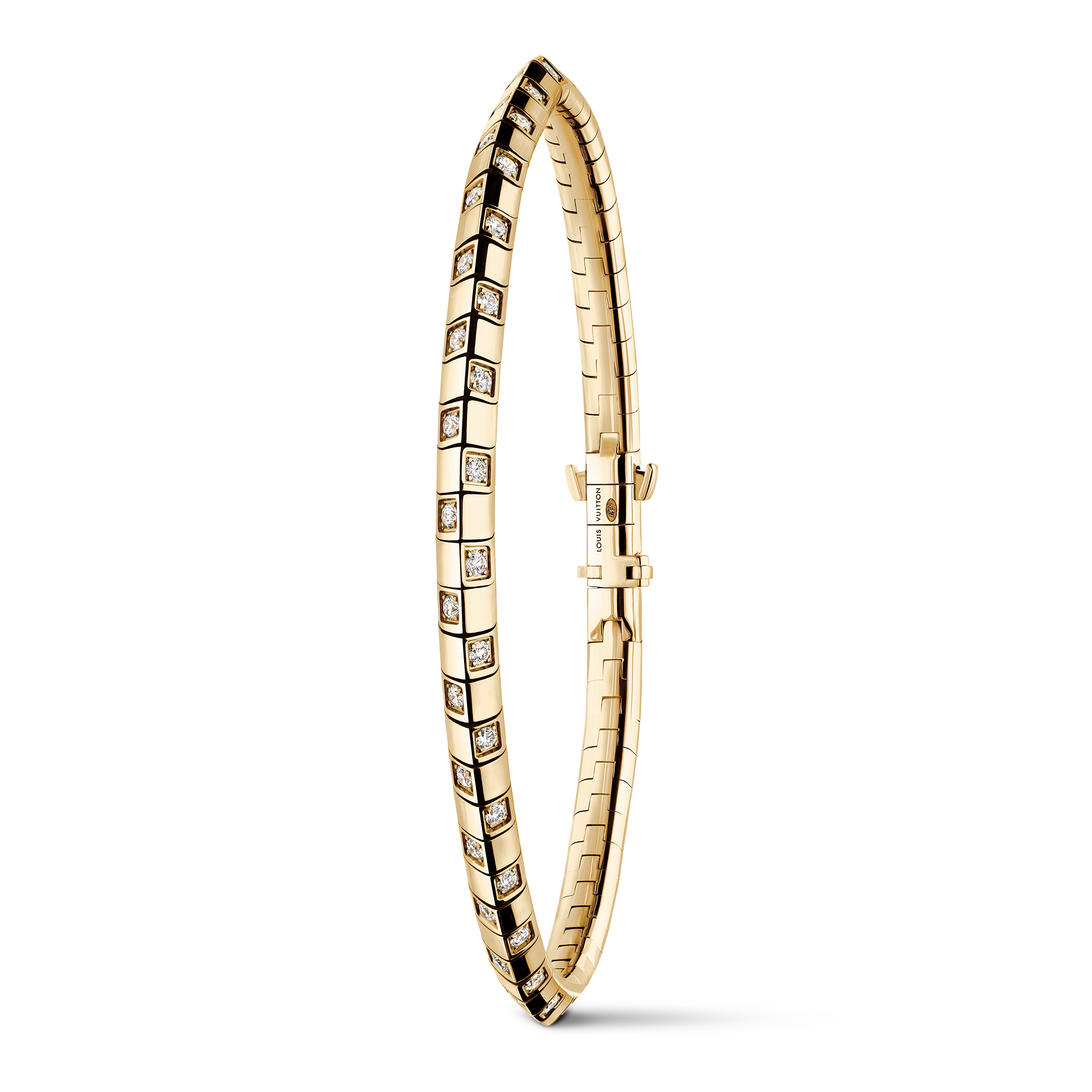 Le Damier de Louis Vuitton Bracelet, Yellow Gold and Diamonds  in Jewellery