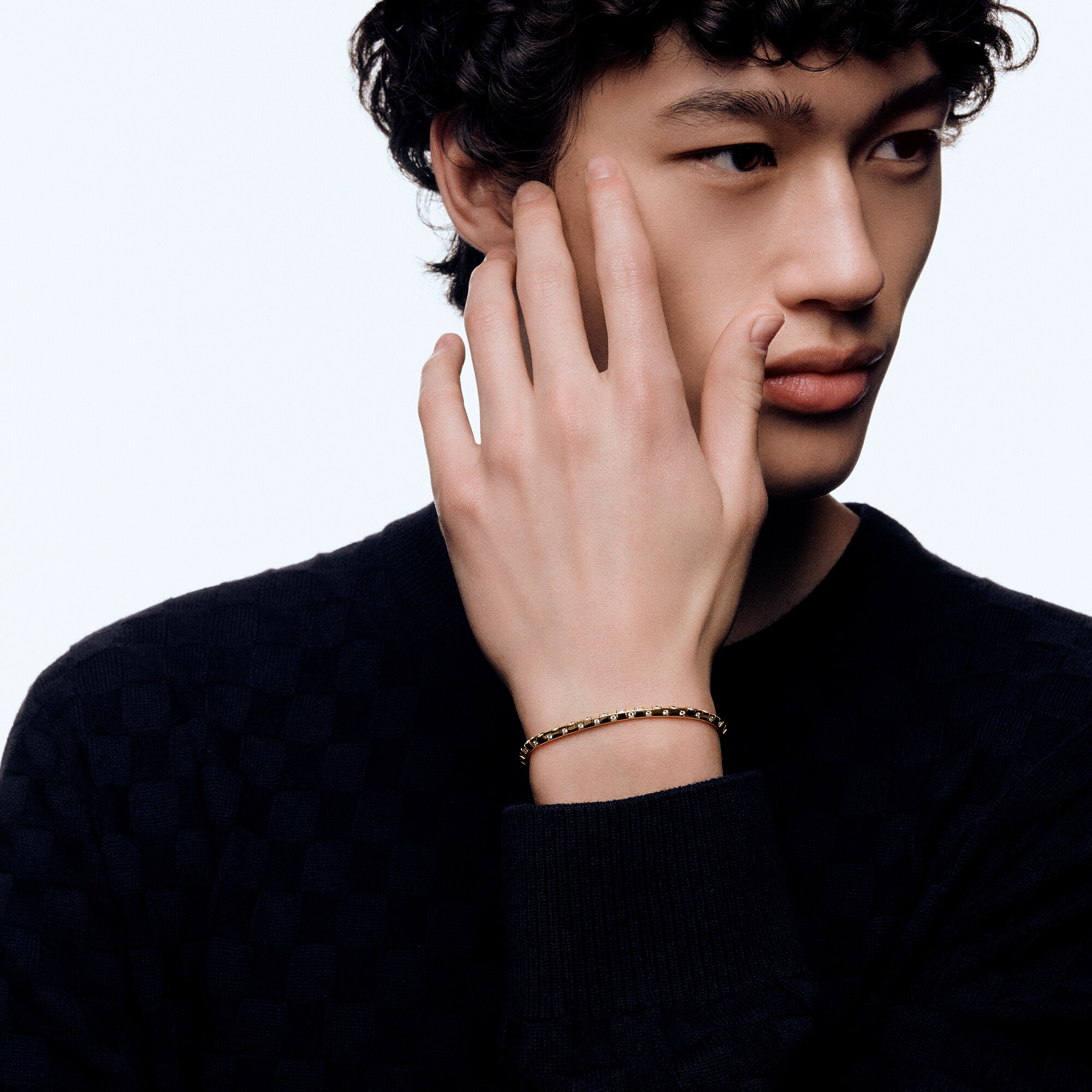 Le Damier de Louis Vuitton Bracelet, Yellow Gold and Diamonds  in Jewellery